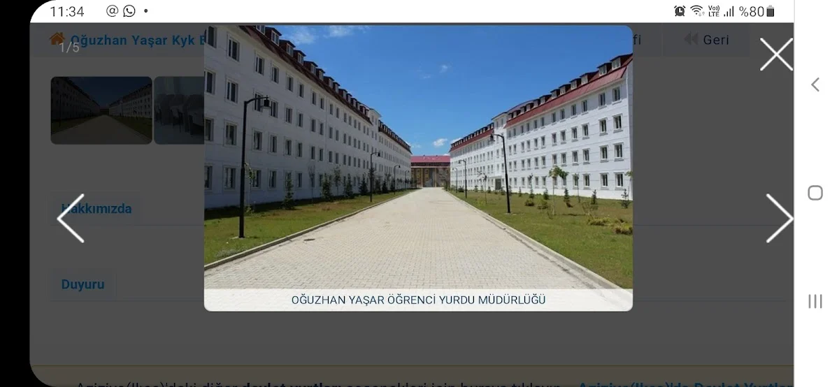 Oğuzhan Yaşar Kyk Erkek Öğrenci Yurdu Müdürlüğü